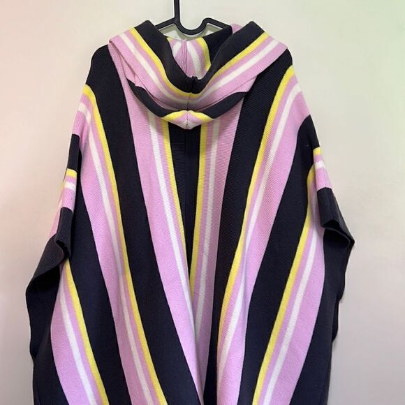 Free People All I Need Striped Hooded Kimono Poncho - Picture 8 of 13